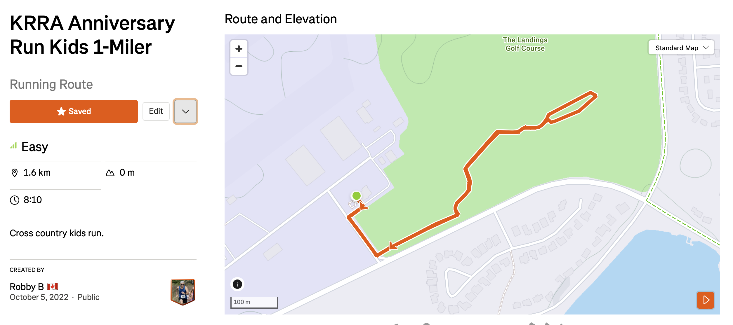 KidsMileAnniversaryRunMap